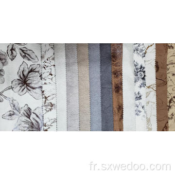 Tissu en velours en papier d&#39;aluminium 100% polyester pour le couvercle du canapé